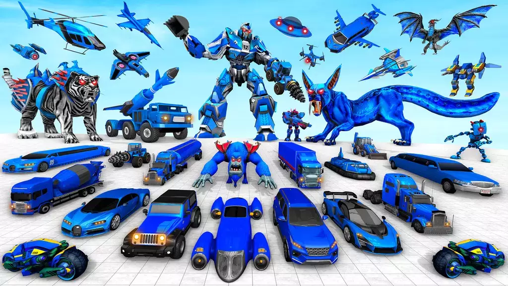 Police Tiger Robot Car Game 3d應用截圖第1張