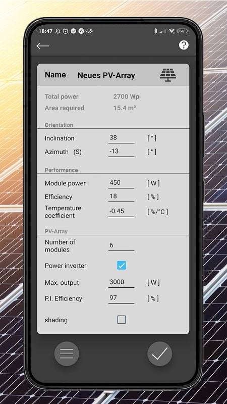 PV Calculator Premium ภาพหน้าจอ 0