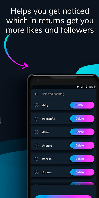 Likes With Tags - Hashtag Generator for Instagram Captura de pantalla 2