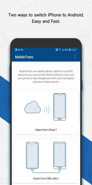 MobileTrans: Transferir Datos Captura de pantalla 1