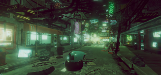 VR Cyberpunk City ဖန်သားပြင်ဓာတ်ပုံ 1