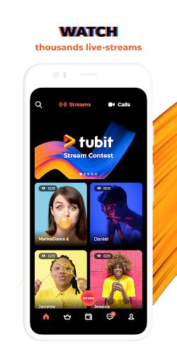 Tubit: Live Stream Video Chat Zrzut ekranu 0