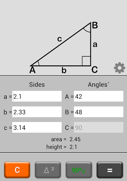 Triangle Calculator应用截图第2张