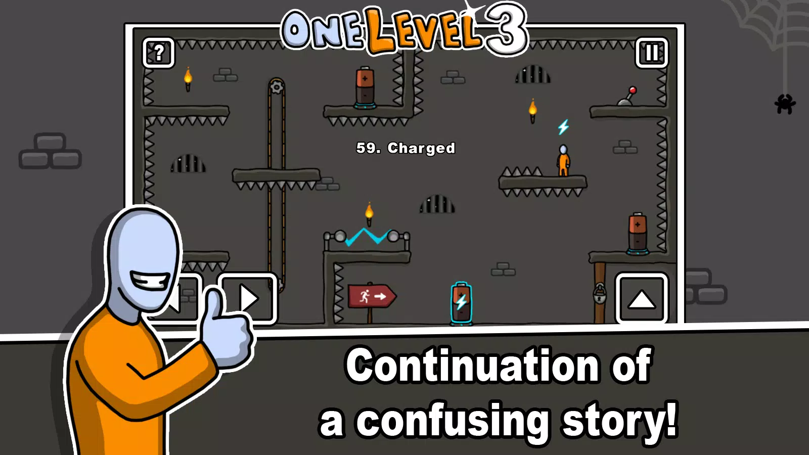 One Level 3 Stickman Jailbreak Ekran Görüntüsü 0