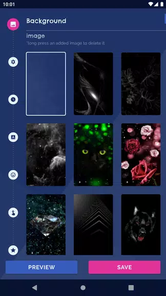 Black Live Wallpaper Dark Mode Schermafbeelding 0