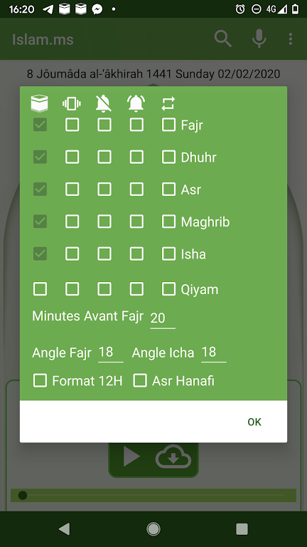 Islam.ms Prayer Times & Qiblah स्क्रीनशॉट 3