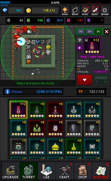 Grow Turret TD : Idle Clicker Capture d'écran 2