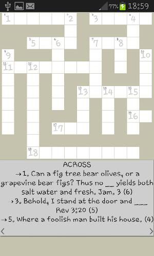 Bible Crossword ဖန်သားပြင်ဓာတ်ပုံ 3