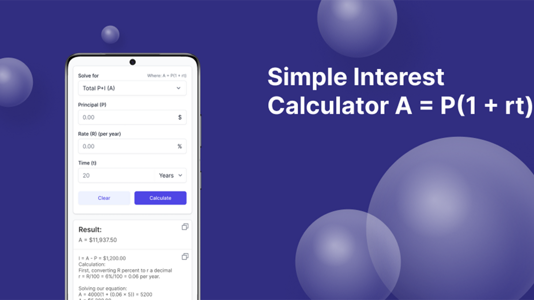 Simple Interest Calculator 스크린샷 2