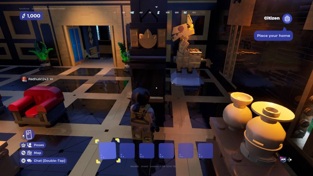 Bank vault entrance in LEGO Fortnite Brick Life.