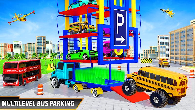 City School Bus Driving Sim 3D Schermafbeelding 0