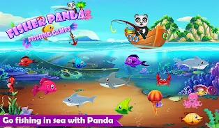 Fisher Panda - Fishing Games Zrzut ekranu 0