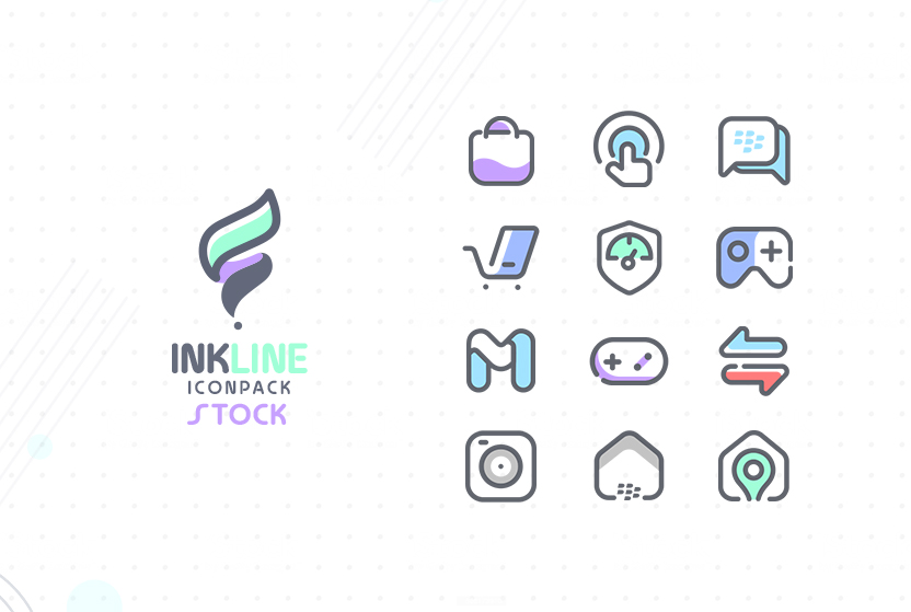 InkLine Icon Pack Mod Captura de tela 3