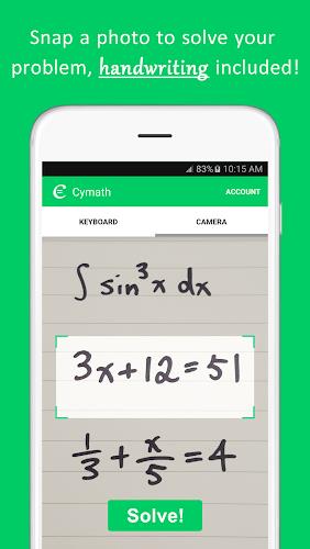 Cymath - Math Problem Solver 스크린샷 0