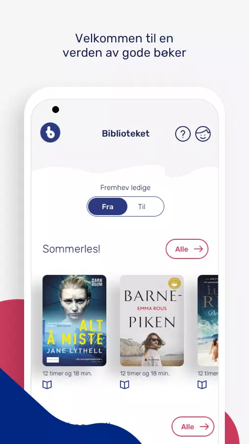 BookBites Bibliotek Ekran Görüntüsü 0