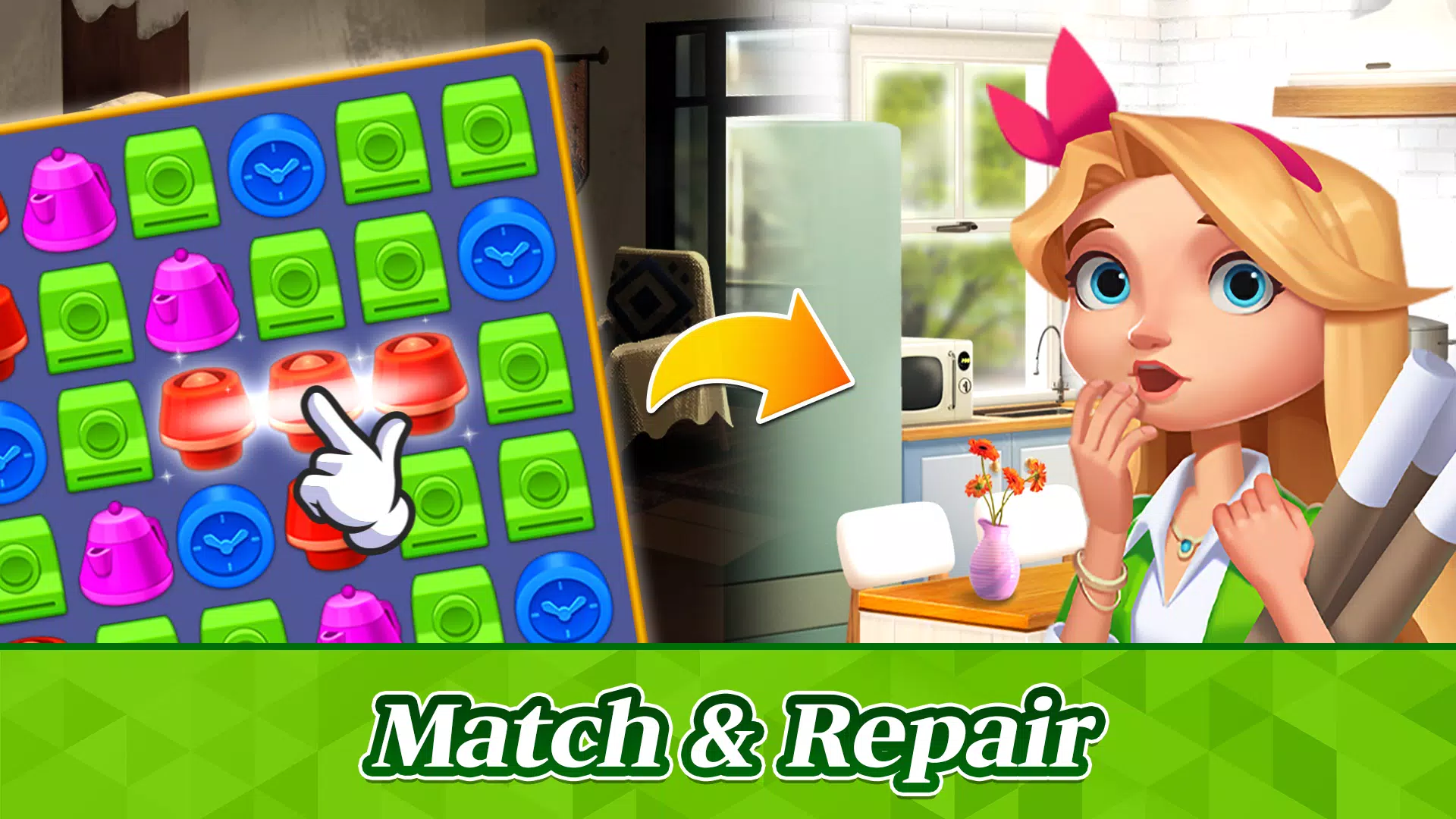 Match Puzzle House ဖန်သားပြင်ဓာတ်ပုံ 1