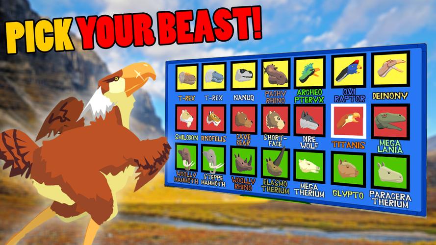 T-Rex Fights Ice Age Beasts Capture d'écran 1