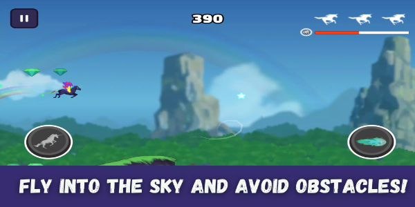 Unicorn Dash : Horse Attack ภาพหน้าจอ 2