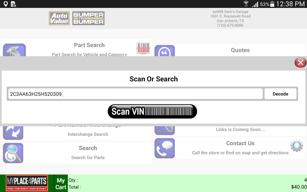 Beta-MyPlaceForParts-Tablet ภาพหน้าจอ 1