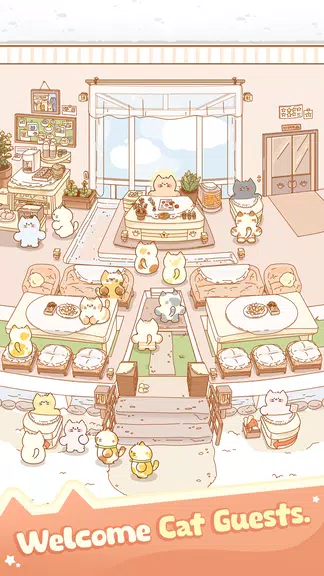 Idle Cat Hotel - Tycoon Games Screenshot 1