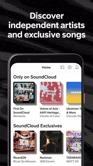 SoundCloud: Play Music & Songs Screenshot 0