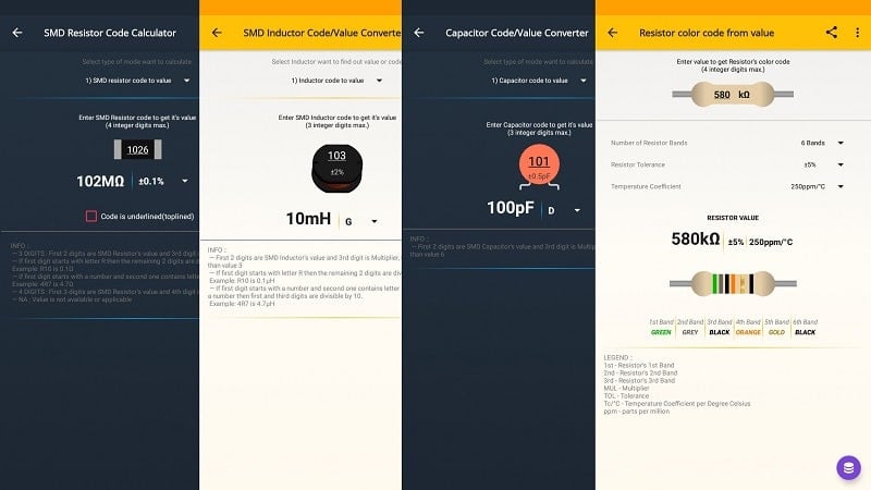 ElectroCalc ဖန်သားပြင်ဓာတ်ပုံ 1