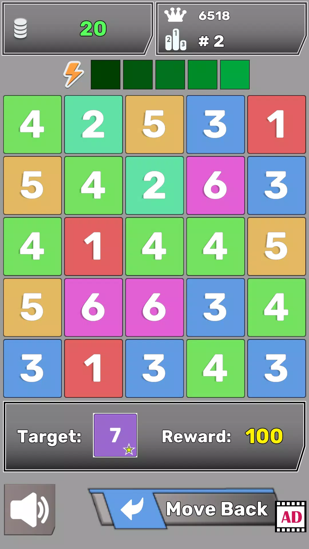 Number Blocks Match Puzzle. Ảnh chụp màn hình 0