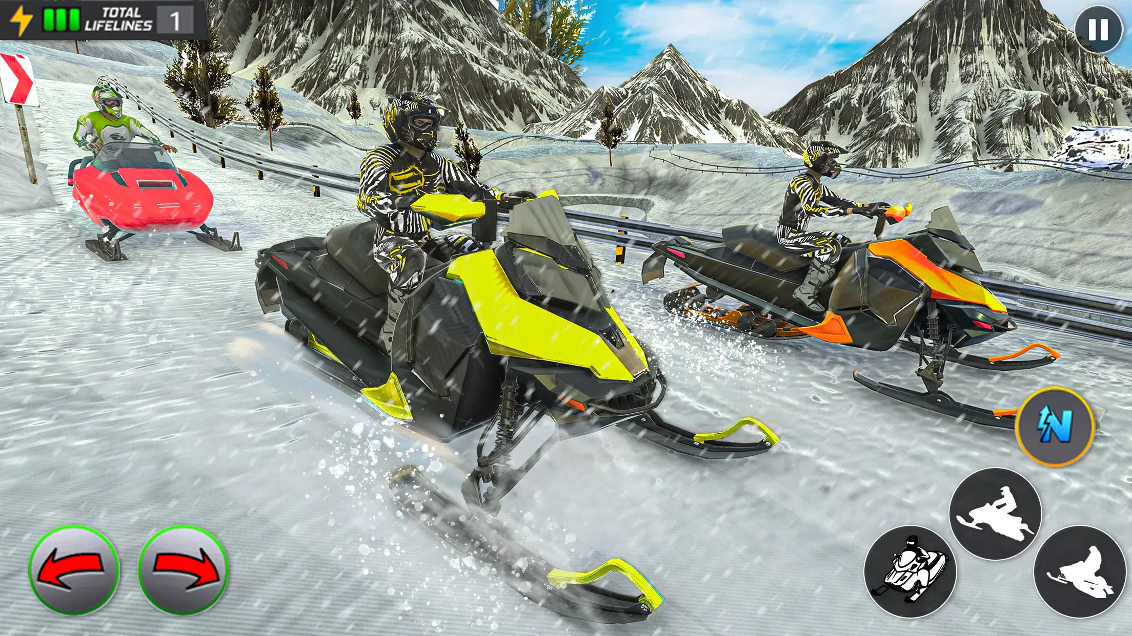 Crazy Skills Snowcross Games Captura de tela 3