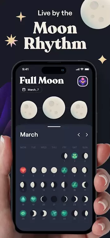 Moonly — Calendrier Lunaire Capture d'écran 0