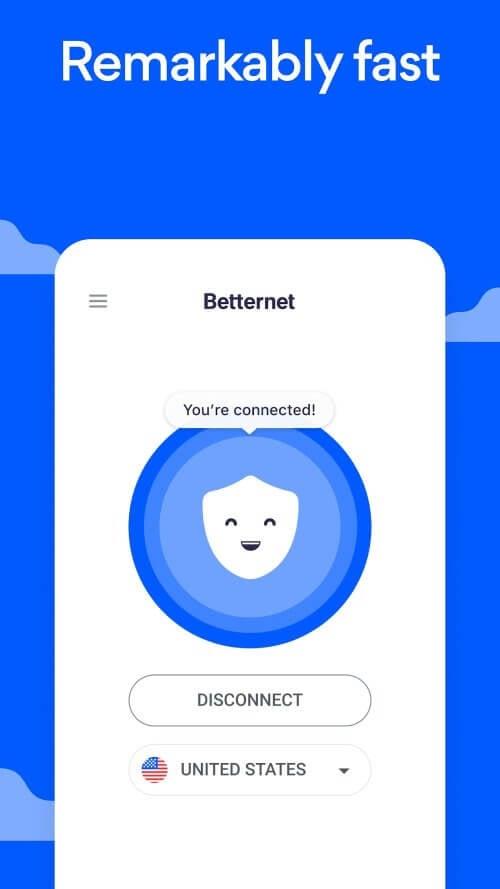 Schermata Betternet VPN 1