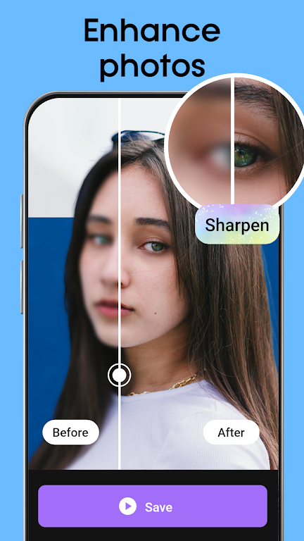 AI Photo Enhancer Editor ဖန်သားပြင်ဓာတ်ပုံ 1