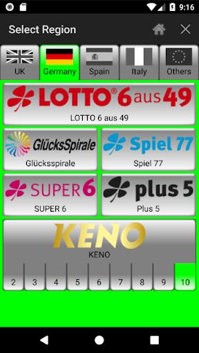 Lotto Number Generator for EUR 스크린샷 2