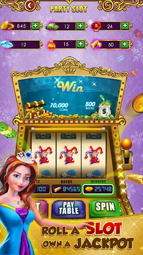 Schermata Princess Gold Coin Dozer Party 0