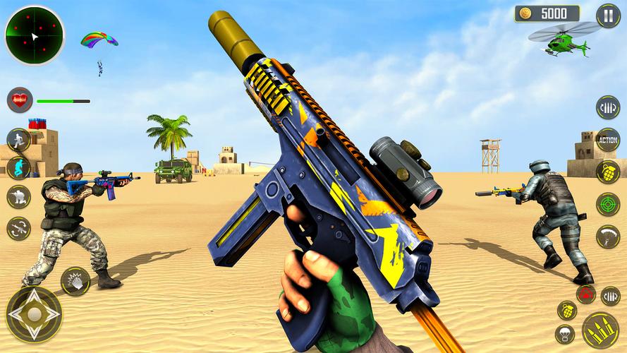 FPS Shooting game 3d gun game Tangkapan skrin 3
