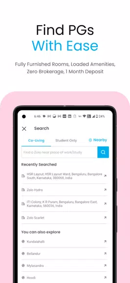 Zolo Coliving - Rent PG Online Screenshot 1