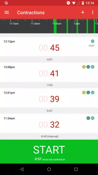 Contractions Timer for Labor Ekran Görüntüsü 0