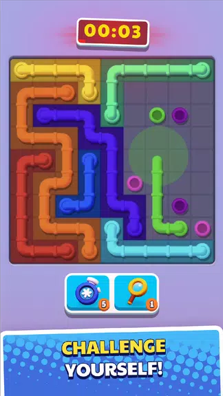 Connect Pipe! Color Line Game Screenshot 3