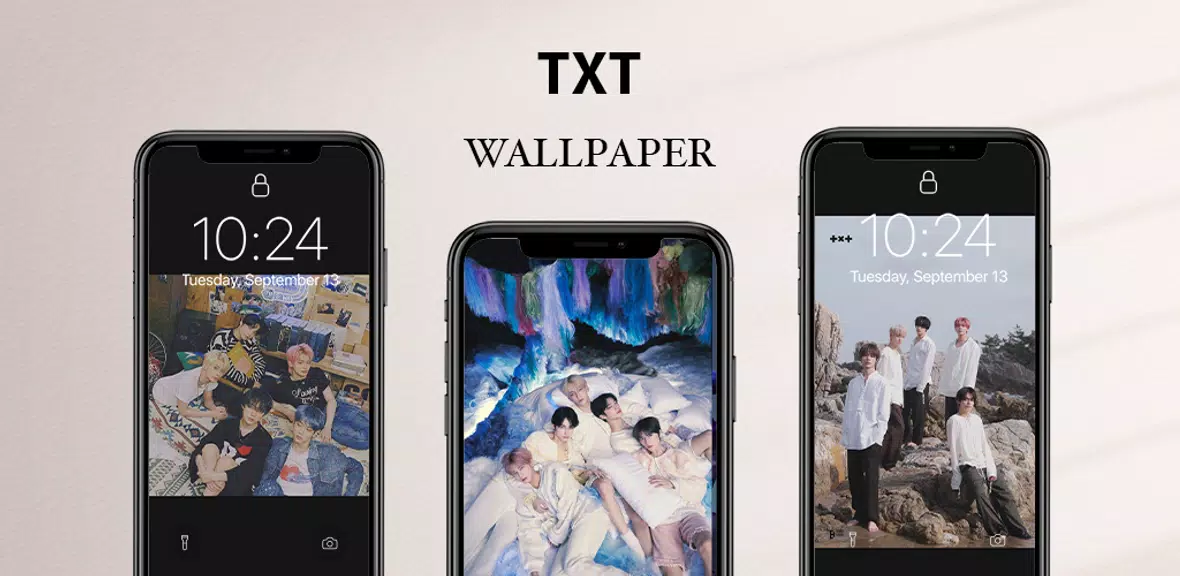 TXT Wallpaper & HD Photo Captura de tela 0