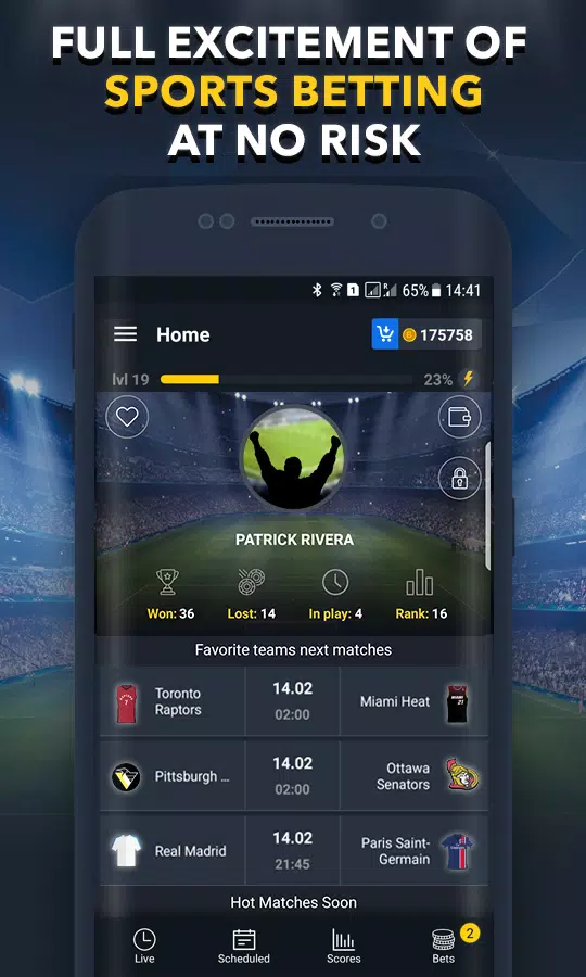 Sports Betting Game - BET UP Capture d'écran 1