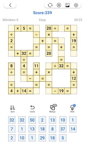 Math Number: Cross Math Puzzle Ekran Görüntüsü 0