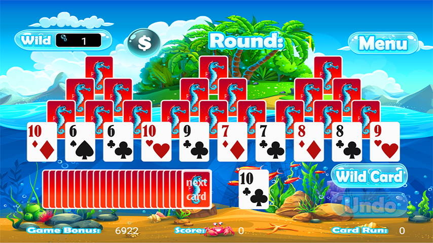 Tri Peaks Solitaire Classic ภาพหน้าจอ 1
