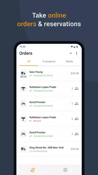 Schermata Restaurant Order-Taking App 0