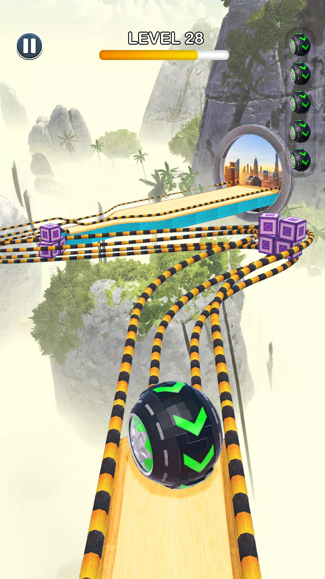 Rolling Ball Sky Escape Screenshot 0