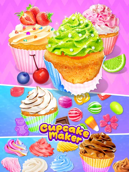 Cupcake Maker: Unicorn Cupcake Tangkapan skrin 1