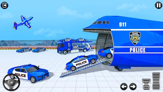 Police Multi Level Formula Car Parking Games Captura de pantalla 1