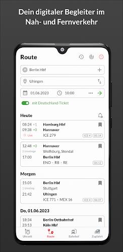 Bahn: Fahrplan & Live Tracking ภาพหน้าจอ 0