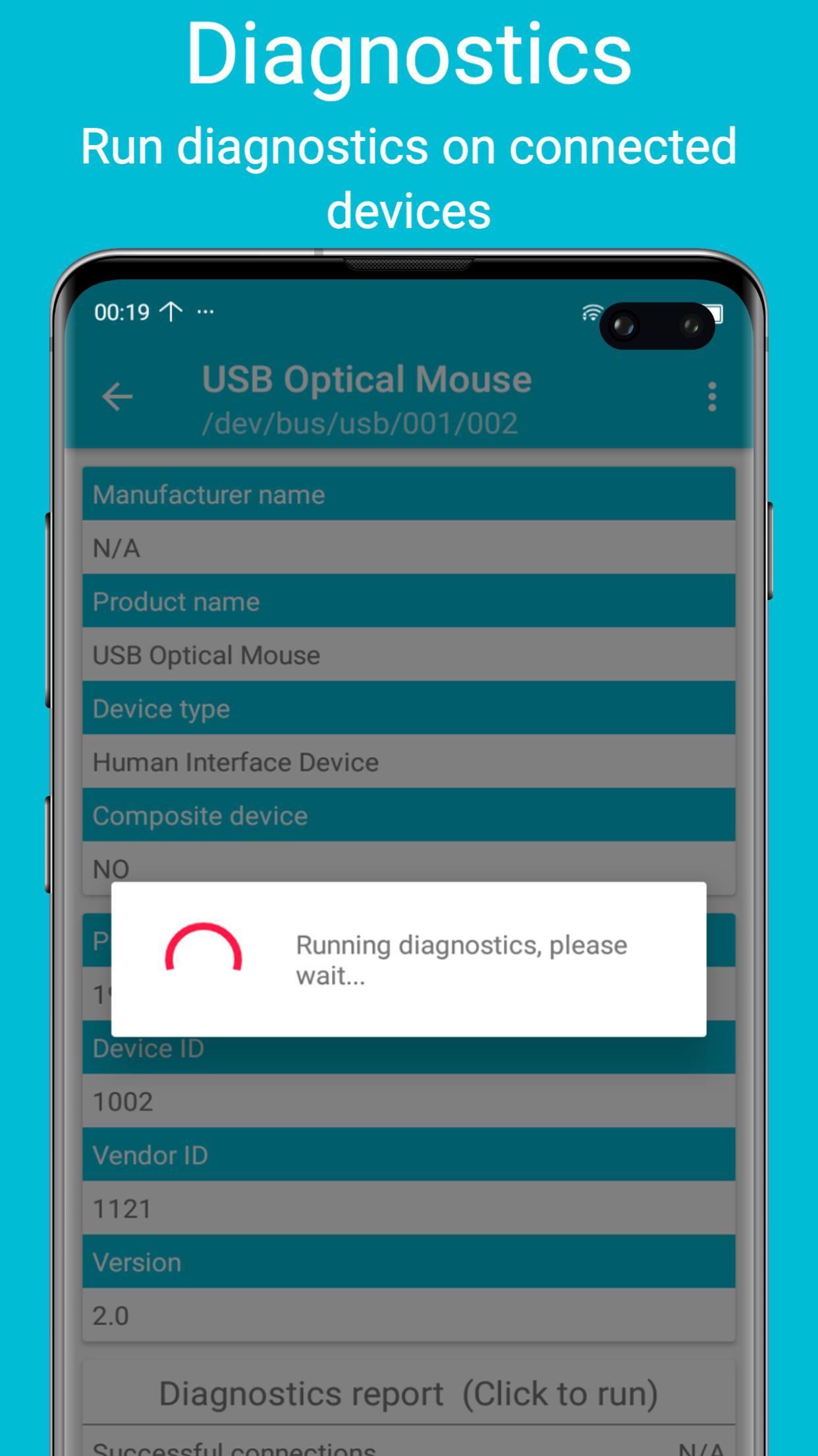 USB diagnostics ဖန်သားပြင်ဓာတ်ပုံ 2