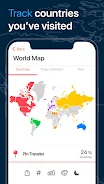 Pin Traveler: Trip, Travel Map 스크린샷 1