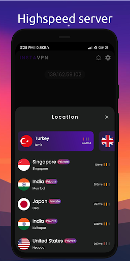 Insta VPN Fast VPN: Secure VPN Ảnh chụp màn hình 3