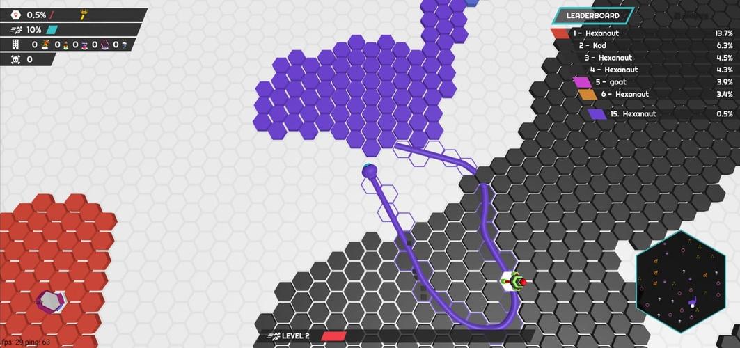 hexanaut.io Captura de pantalla 1